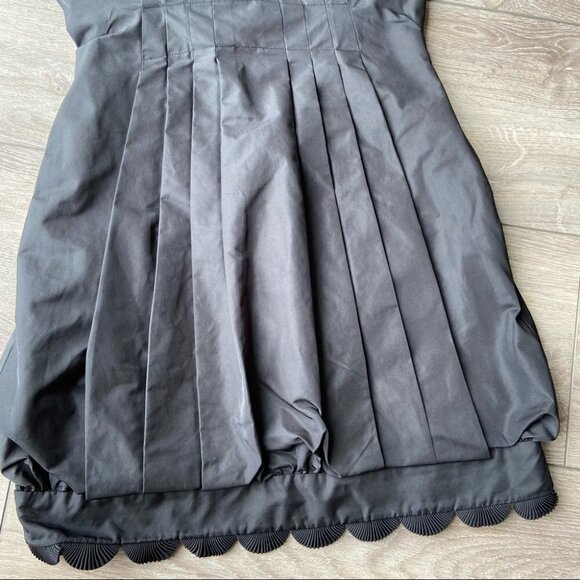 BCBGMaxAzria  TAFFETA SCALLOPED BABYDOLL MINI DRESS - Picture 6 of 16